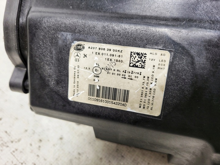 фото №14, Mercedes e- купе w207 повний led комплектна a2079063900 f-v.a.t