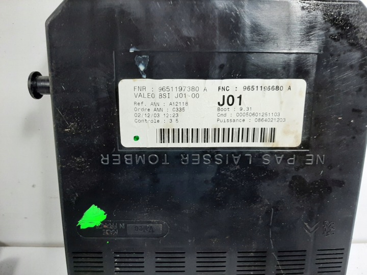 фото №14, Citroen c5 i 3.0 v6 02r блок керування двигуном (ecu) комплект 9652033680 0261206419