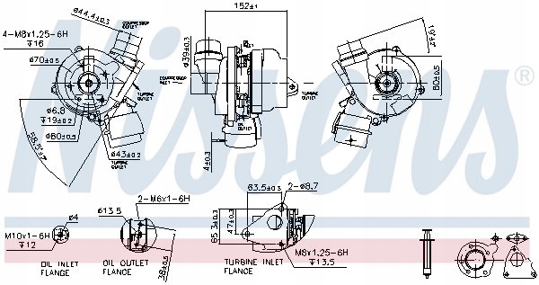 фото №16, Турбонагнетатель nissens 93089 1441100q0f nissan renault