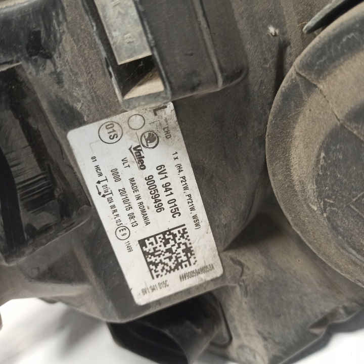 фото №7, Skoda fabia iii лампа левая передняя 6v1941015c 90059496