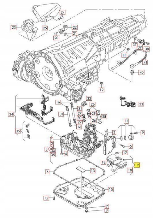 фото №10, Фильтр масла vag audi a4 a5 a6 q5 оригинальная запчасть 0b5325429e