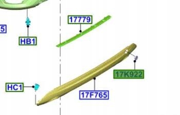 фото №1, Заглушка фаркоп буксировочный зад kuga 2012-