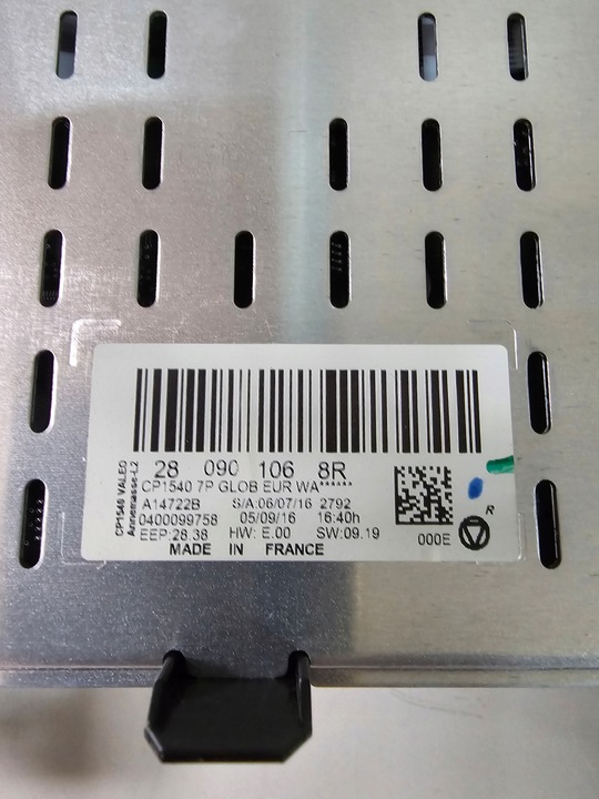 фото №7, Дисплей навігації радіо панель керування renault megane iv 280901068r