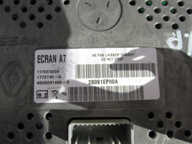 фото №5, Nissan pathfinder r51 дисплей екран lcd 28091ep00a