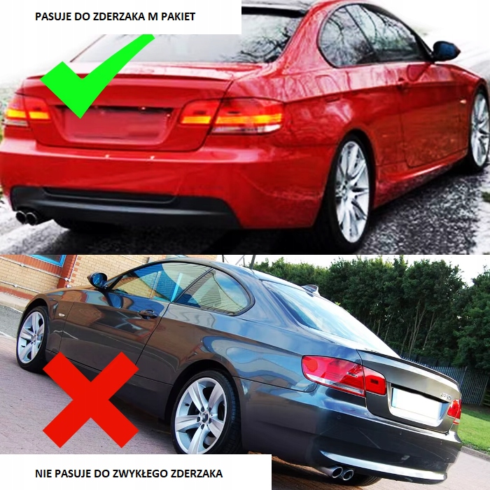 фото №9, Bmw e92 e93 m набір 2007-2013 чорний блиск дифузор заднього бампера