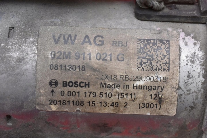 фото №7, Стартер тест 02m911021g 0001179510 skoda citigo 1.0 mpi 60 km 17-20