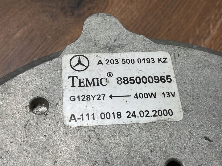 фото №12, Двигун вентилятора радіатор mercedes c w203 a2035000193