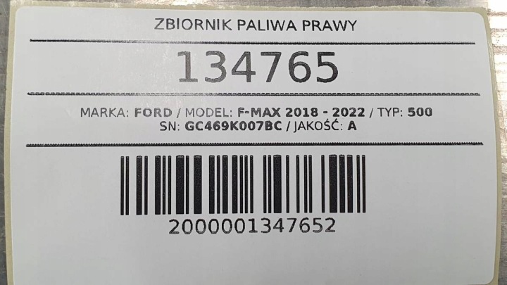 фото №11, Бак топлива правое ford f-max 500 600 litrów gc469k007bc оригинал