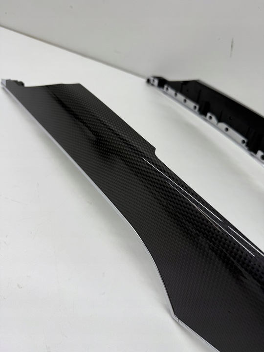 фото №11, Audi a6 s6 c7 планки декори інтер'єру двері тунелю карбон карбон адаптер комплект