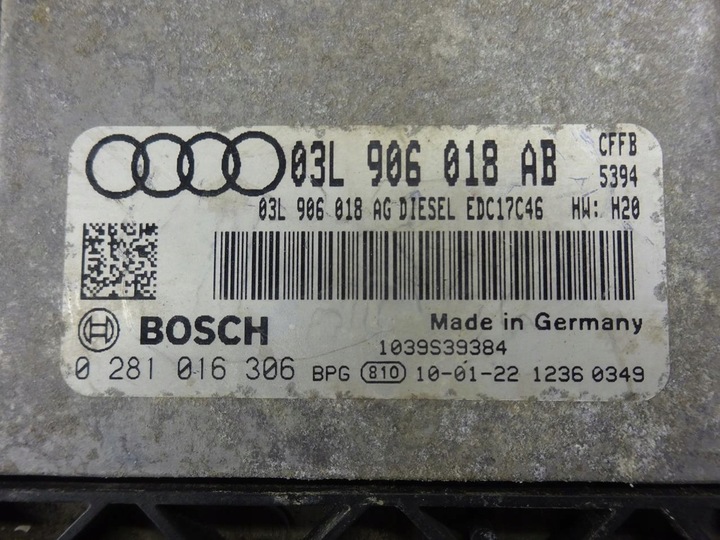 фото №15, Sharan golf vi audi a3 8p 2.0 tdi cff cffb комп'ютер двигуна 03l906018ab