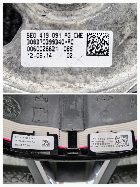 фото №13, Skoda fabia octavia кермо багатофункціональна шкіряний oem номер 5e0419091ag cwe