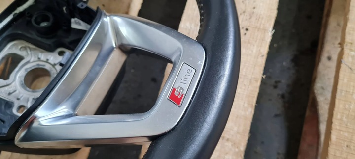 фото №14, Q7 4m ii руль кожа кожаный лепестки sline 4m0419091d