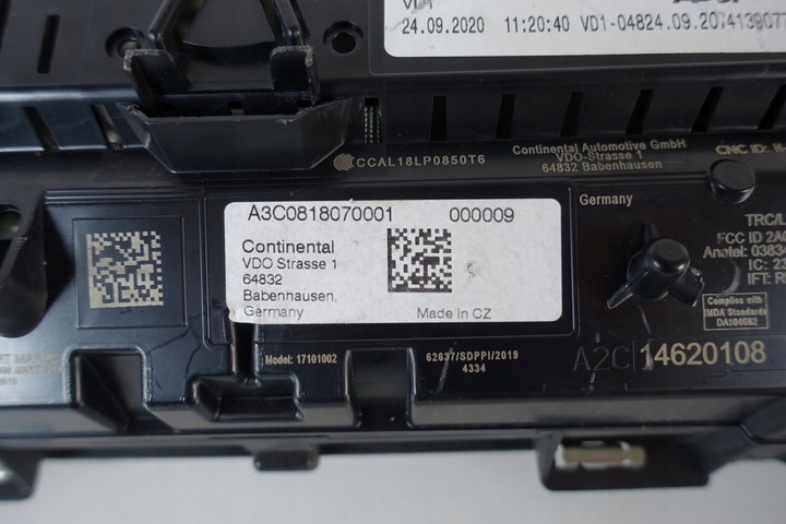 фото №7, Спидометр виртуальный приборы lcd audi a1 82a 82a920700d