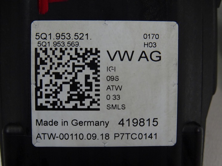 фото №7, Vw t-roc перемикач комбінований підкермові важелі 5q1953502aa 5q1953521 5q1953569