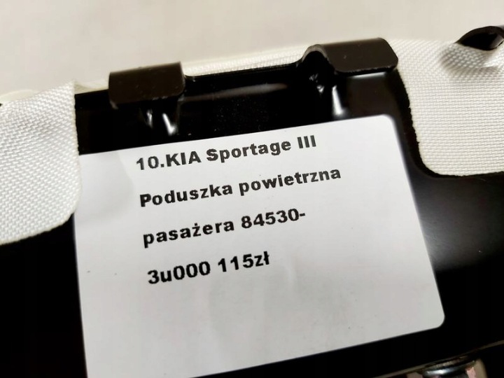 фото №8, Kia sportage 3 iii подушка безопасности пассажира подушка 84530-3u000
