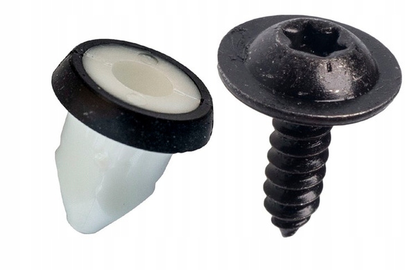 фото №2, Винт + клипса разъём монтажная подкрылки skoda fabia octavia vw passat t5 t6