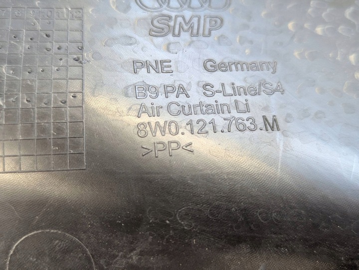 фото №11, Audi a4 b9 8w 2019-2024 рестайлінг s-line решітка заглушка бампера ліва