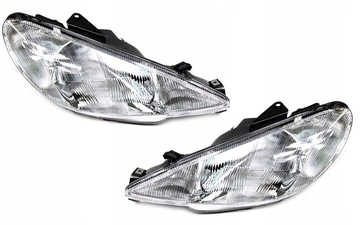 фото №1, Комплект фари peugeot 206 h4 1998-2003