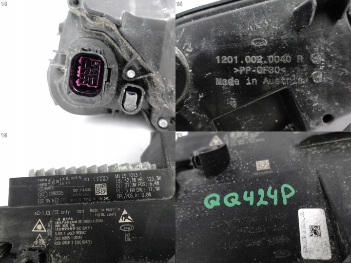 фото №15, Audi e-tron gt rs 4j3 20- фара laser повний led права перед європа 4j3941086