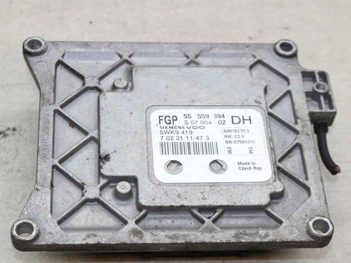 фото №1, Комп'ютер opel 5wk9419 55559394 dh 1.6 16v