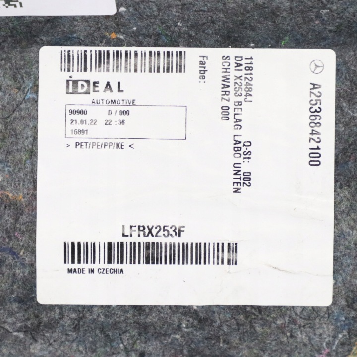 фото №11, Mercedes glc c253 x253 захист покриття  підлоги багажника a2536842100
