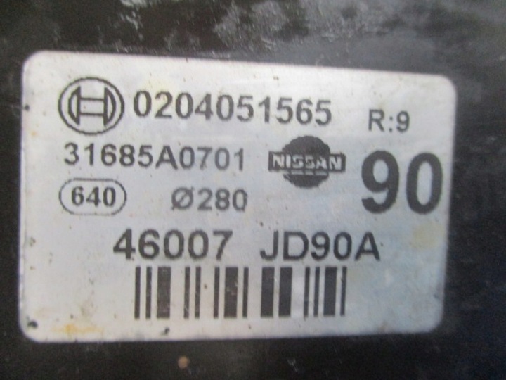 фото №5, Nissan qashqai i j10 підсилювач гальмівні 46007jd90a 0204051565