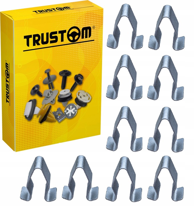 фото №1, 10x кліпса пластина гніздо оббивка багажника стійка порога audi seat skoda