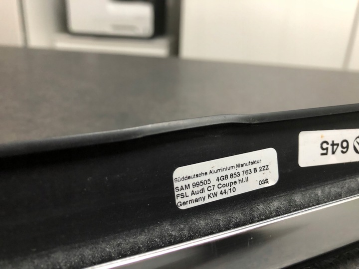 фото №3, Планка хром дверь левый зад audi a7 4g8 4g8853763b