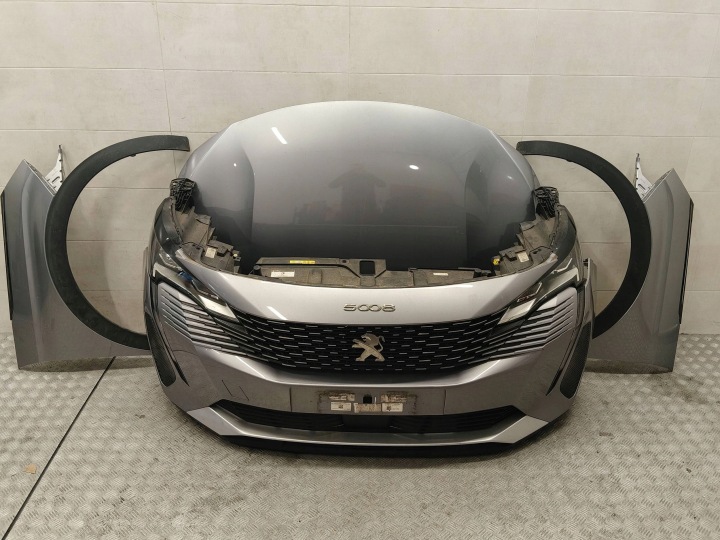 фото №5, Peugeot 3008 ii 5008 ii 2020 рестайлинг - капот бампер комплектный перед lak: kcac
