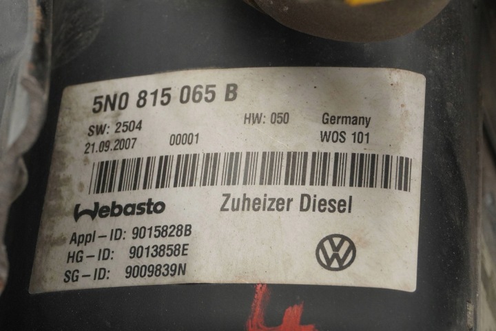 фото №8, Обігрів стояночний вебасто vw tiguan 5n0815065b 9013858e