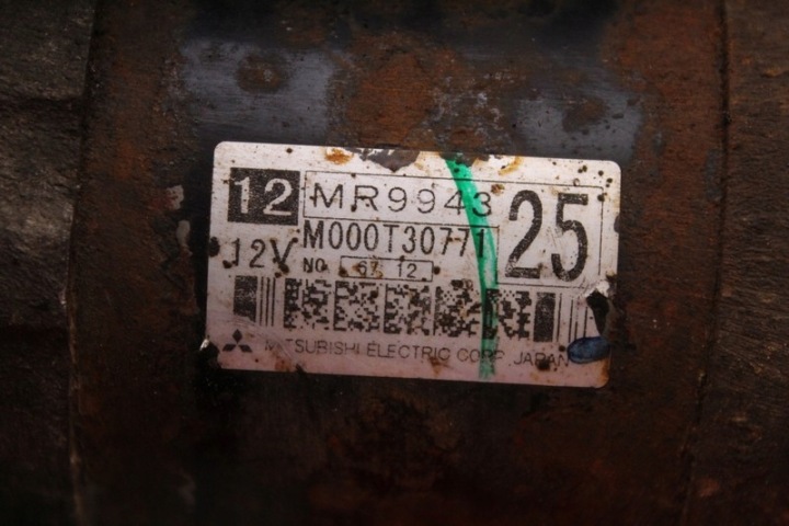 фото №7, Стартер тест 4g18 m00t30771 mitsubishi lancer 7 vii 1.6 16v 98 km 00-08