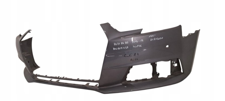 фото №14, 8w0807437 audi a4 b9 15-19 бампер передній перед 4 pdc