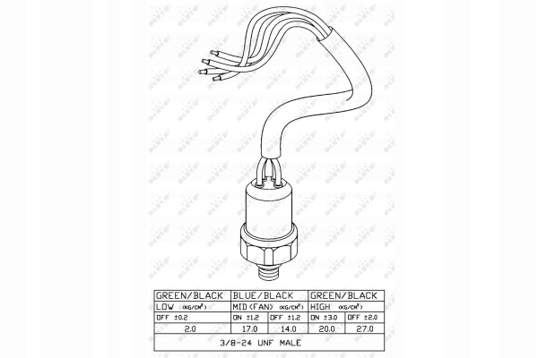 фото №7, Переключатель давлений кондиционера [ nrf ] 38918 _ [ easy fit ] _