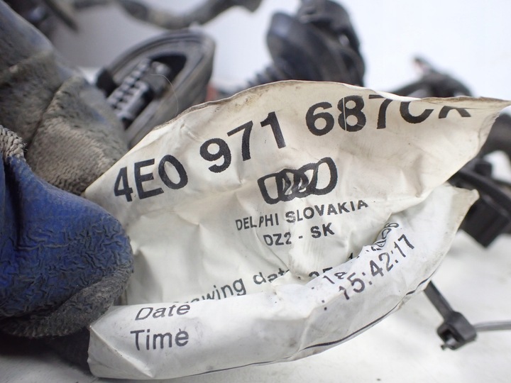 фото №7, Жгут инсталляционная дверь правые зад audi a8 s8 d3 5.2 4e0971687ck