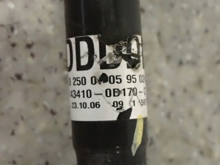 фото №6, Toyota yaris ii 06-11 бензин піввісь напіввісь права