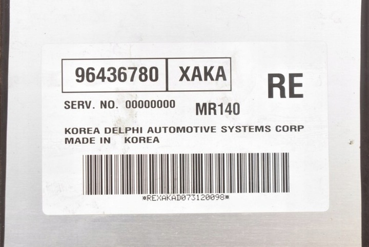 фото №10, Блок керування комп'ютер двигуна 96436780 chevrolet aveo t250 1.4 16v 94 km 06-12