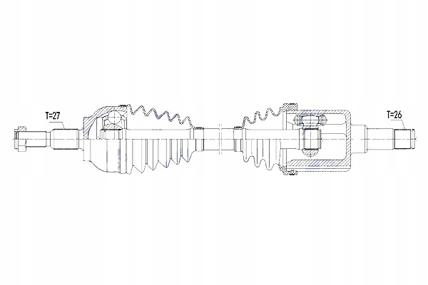 фото №11, Піввісь привідна ford kuga 2.0tdci 2wd 4wd 13- передня ліва mtm nty