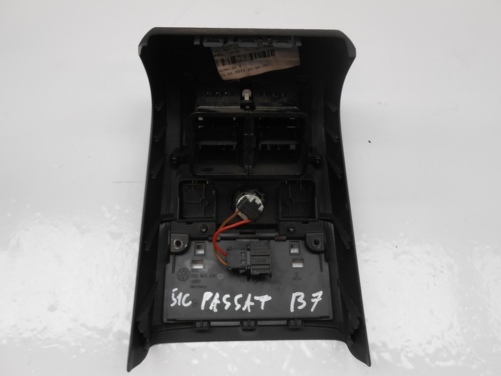 фото №6, Vw passat b7 решётка туннеля центрального воздуховод задний розетка 12v 3aa864298
