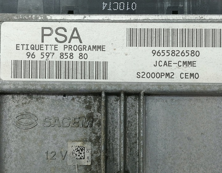 фото №7, Компютер двигуна блок керування  citroen xsara picasso 1.8 16v 9659785880