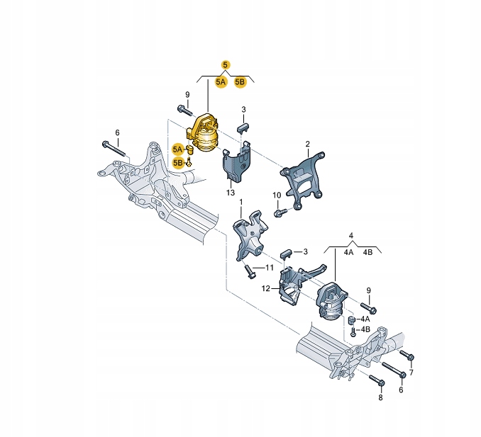 фото №9, Оригинальный набор света противотуманных vag audi a8 4h 4h0199384c