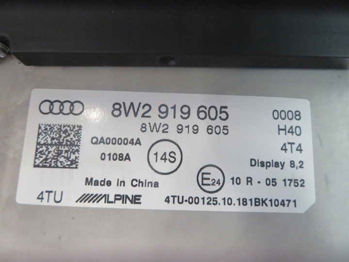 фото №10, Дисплей навігації екран audi a5 8w 2.0tfsi 19r
