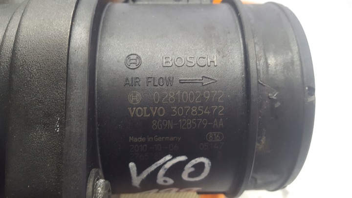 фото №6, Volvo v60 i 10-13 s60 ii корпус фільтра повітря 72102978 0281002972
