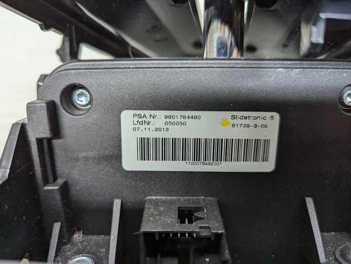 фото №7, Важіль зміни коробки передач з рамка peugeot 3008 9801784480