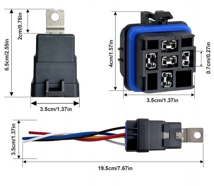фото №5, Джгут реле основа герметична гніздо 5 pin 24v 40a