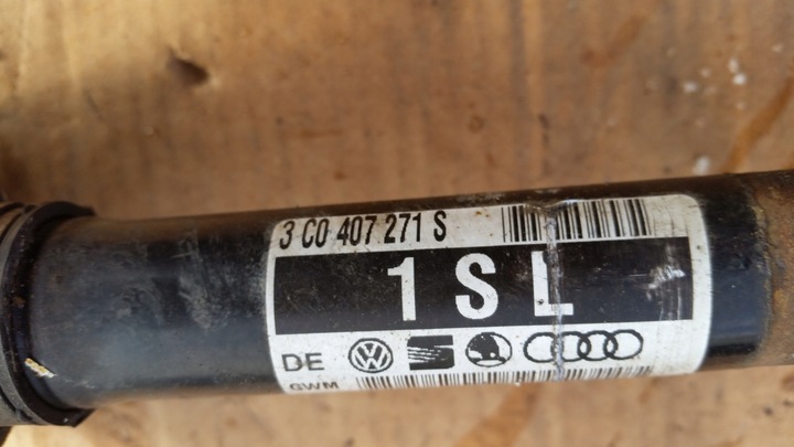 фото №3, Піввісь привідна лівий перед vw passat b6 b7 cc