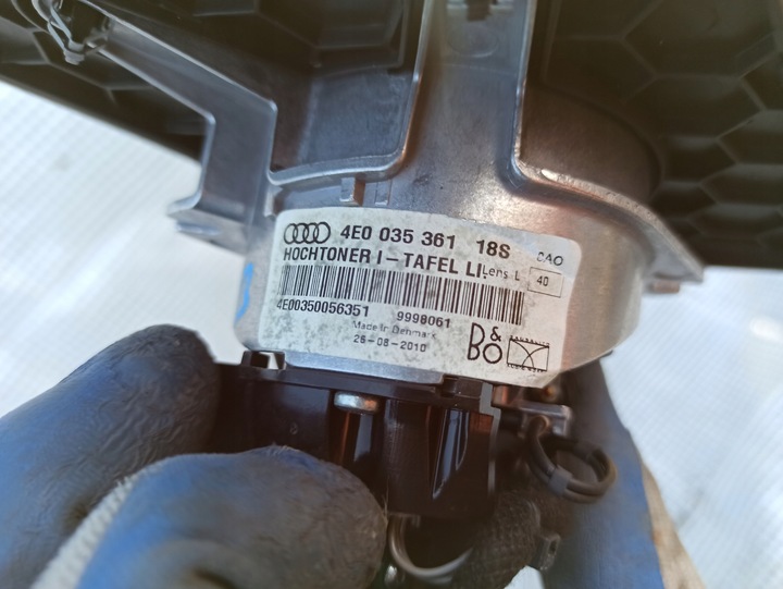 фото №8, Audi a8 d3 4e s8 динамик панели левый bang olufsen b&o bao 4e0035361 выдвижной