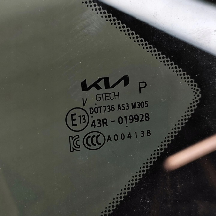 фото №7, Kia ev6 2022 ліва сторона скло кузова задня