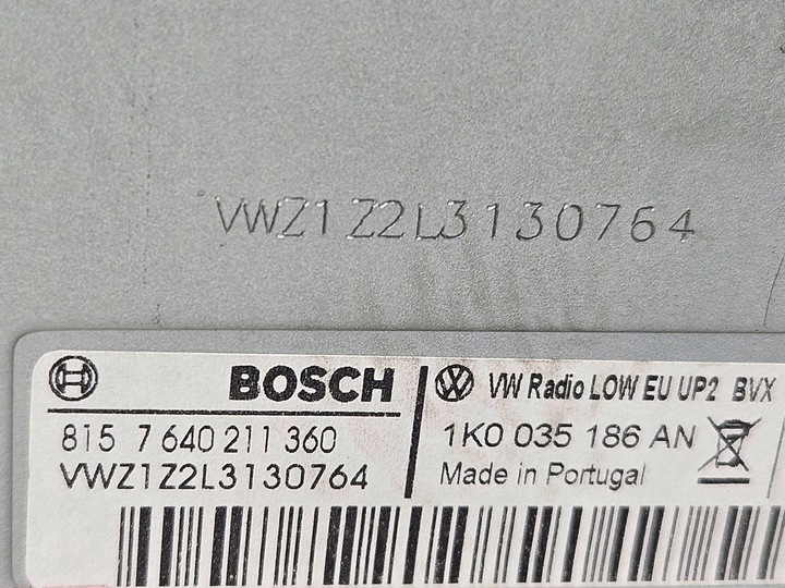 фото №7, Volkswagen golf vi 2010 панель / радиопроигрыватель cd/dvd/gps