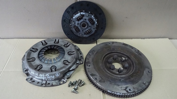 фото №1, Almera n16 1.5 16v колесо маховики диск прижим 12311bm500