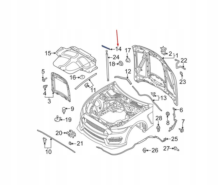 фото №9, Крепление do ford mustang 2018-2023 2161840 правая